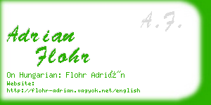 adrian flohr business card